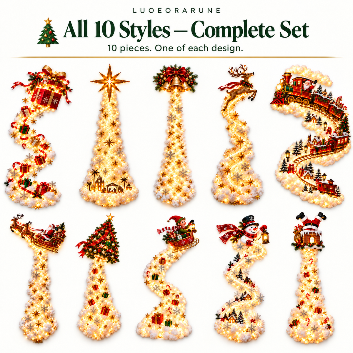 ✨ Christmas Magic Trail – Premium Illuminated Christmas Statement Décor 🎄