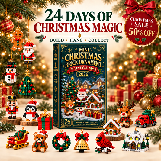 🎄 Christmas Special – 24-Day Mini Brick Ornament Advent Calendar