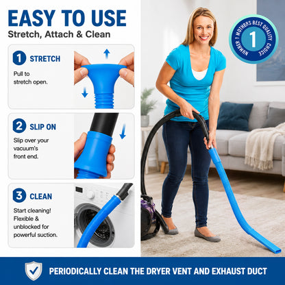 🔥LIMITED-TIME 50% OFF: Dryer Lint Vacuum Attachment – Clean Hidden Lint in Seconds