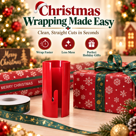 🎄 Christmas Wrapping Made Easy – Paper Cutter & Gift Wrap Kits ✂️
