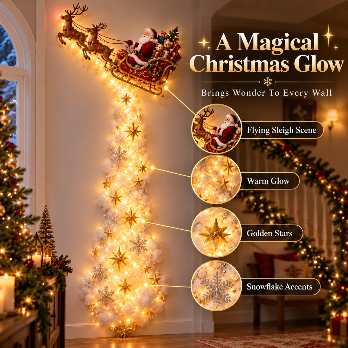 ✨ Christmas Magic Trail – Premium Illuminated Christmas Statement Décor 🎄
