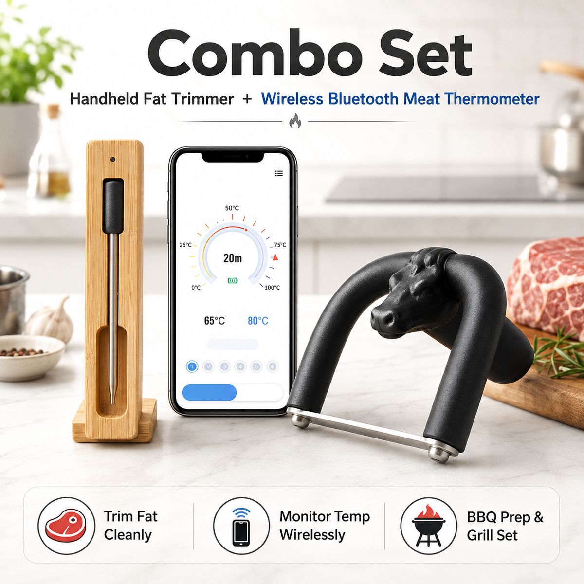 🥩 50% OFF – Handheld Meat Fat Trimmer | Trim Fat Faster, Keep More Good Meat