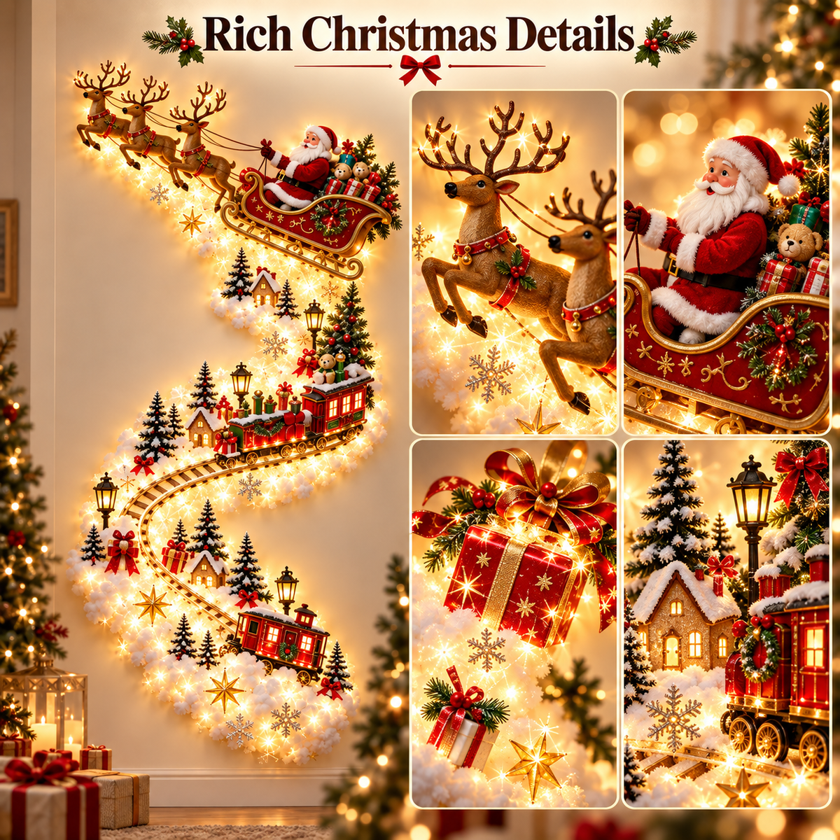 ✨ Christmas Magic Trail – Premium Illuminated Christmas Statement Décor 🎄