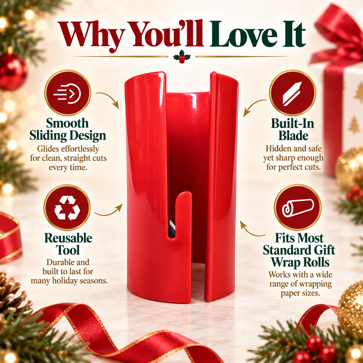🎄 Christmas Wrapping Made Easy – Paper Cutter & Gift Wrap Kits ✂️