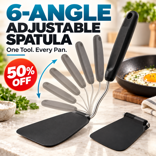 Multi-Purpose Easy-Flip Spatula with 2 Silicone Heads-1