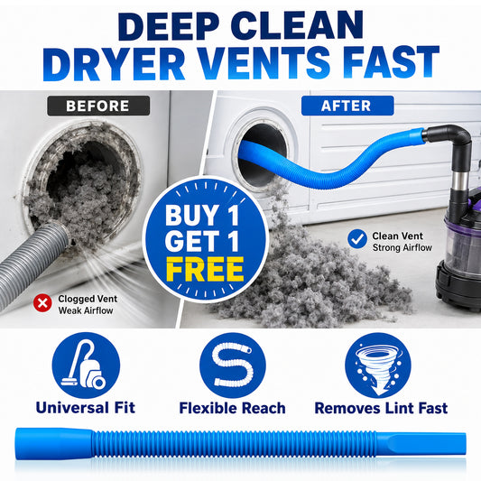 🔥LIMITED-TIME 50% OFF: Dryer Lint Vacuum Attachment – Clean Hidden Lint in Seconds