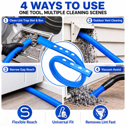 🔥LIMITED-TIME 50% OFF: Dryer Lint Vacuum Attachment – Clean Hidden Lint in Seconds