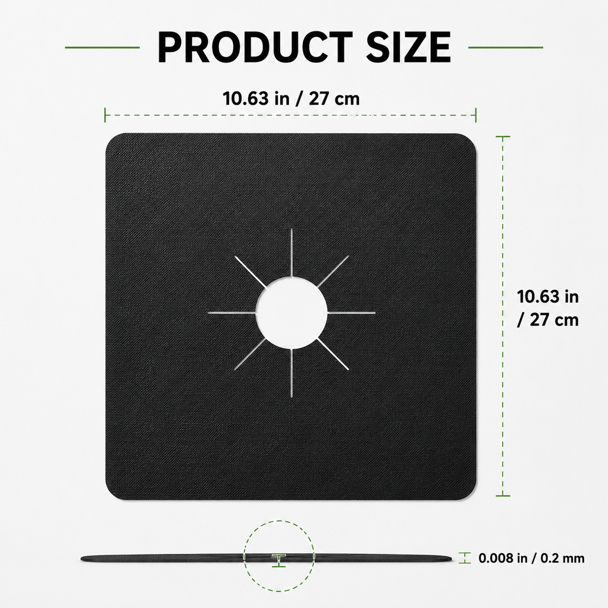 Reusable Gas Stove Burner Covers – Non-Stick Cooktop Protectors for Easy Cleaning