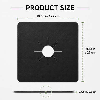 Reusable Gas Stove Burner Covers – Non-Stick Cooktop Protectors for Easy Cleaning