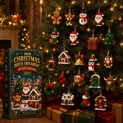 🎄 Christmas Special – 24-Day Mini Brick Ornament Advent Calendar