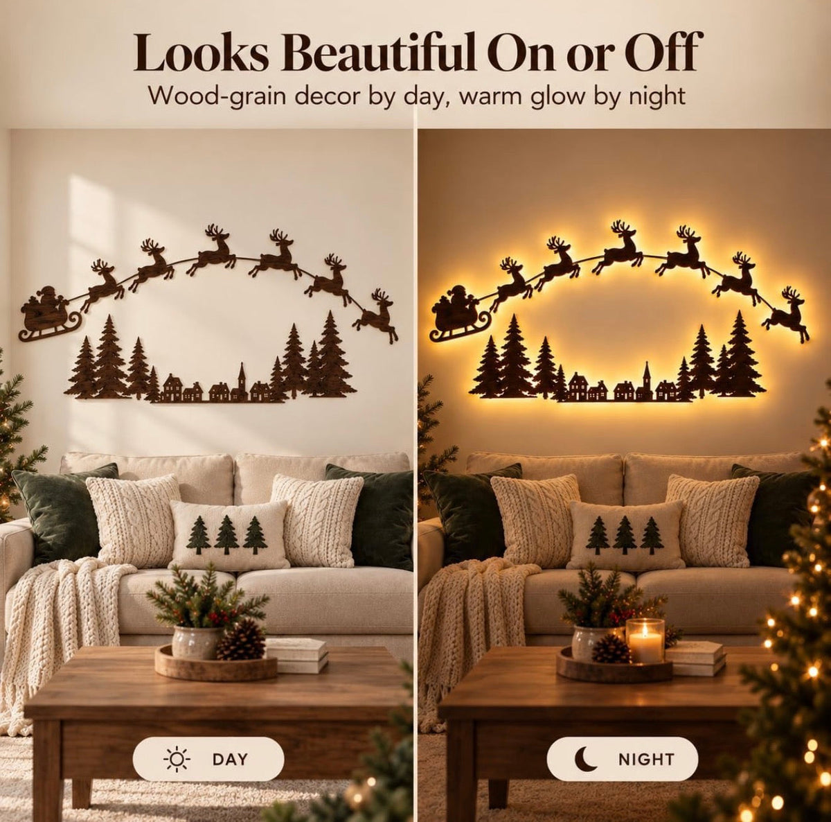 Christmas Magic Illuminated Wall Décor Collection