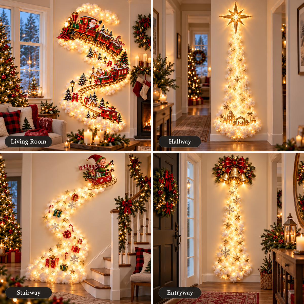 ✨ Christmas Magic Trail – Premium Illuminated Christmas Statement Décor 🎄