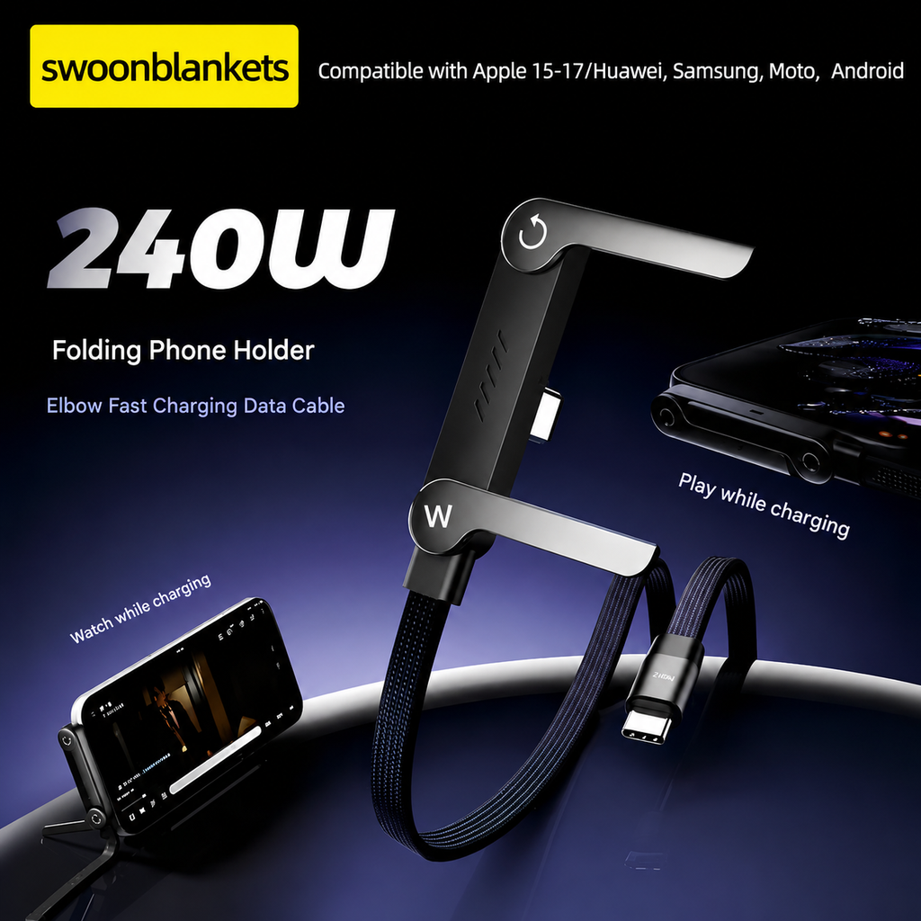 🎉 240W Super Fast Charging 360° Rotating Invisible Stand