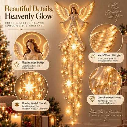 Angel’s Blessing Starfall Christmas Wall Light