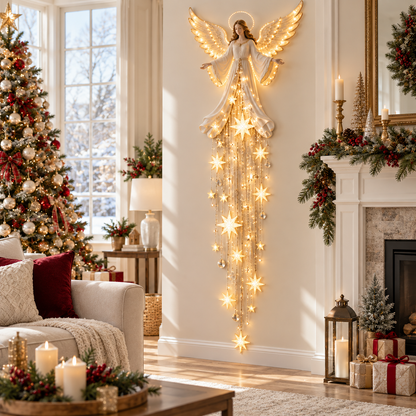 Angel’s Blessing Starfall Christmas Wall Light