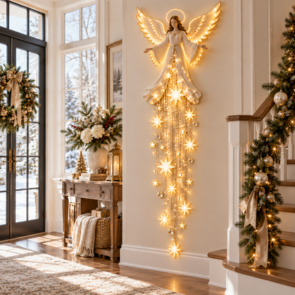 Angel’s Blessing Starfall Christmas Wall Light