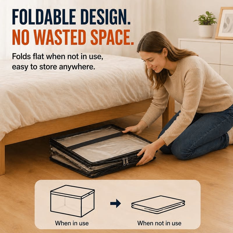 🔥Limited TimePromotion 50% OFF 📦Large Heavy-Duty Thick Plastic Clear Storage Bag for Clothes, Moving & Storage
