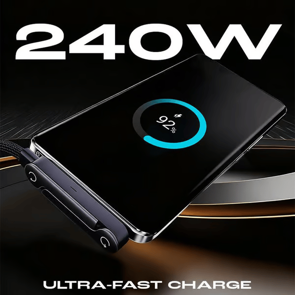 🎉 240W Super Fast Charging 360° Rotating Invisible Stand