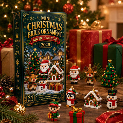 🎄 Christmas Special – 24-Day Mini Brick Ornament Advent Calendar