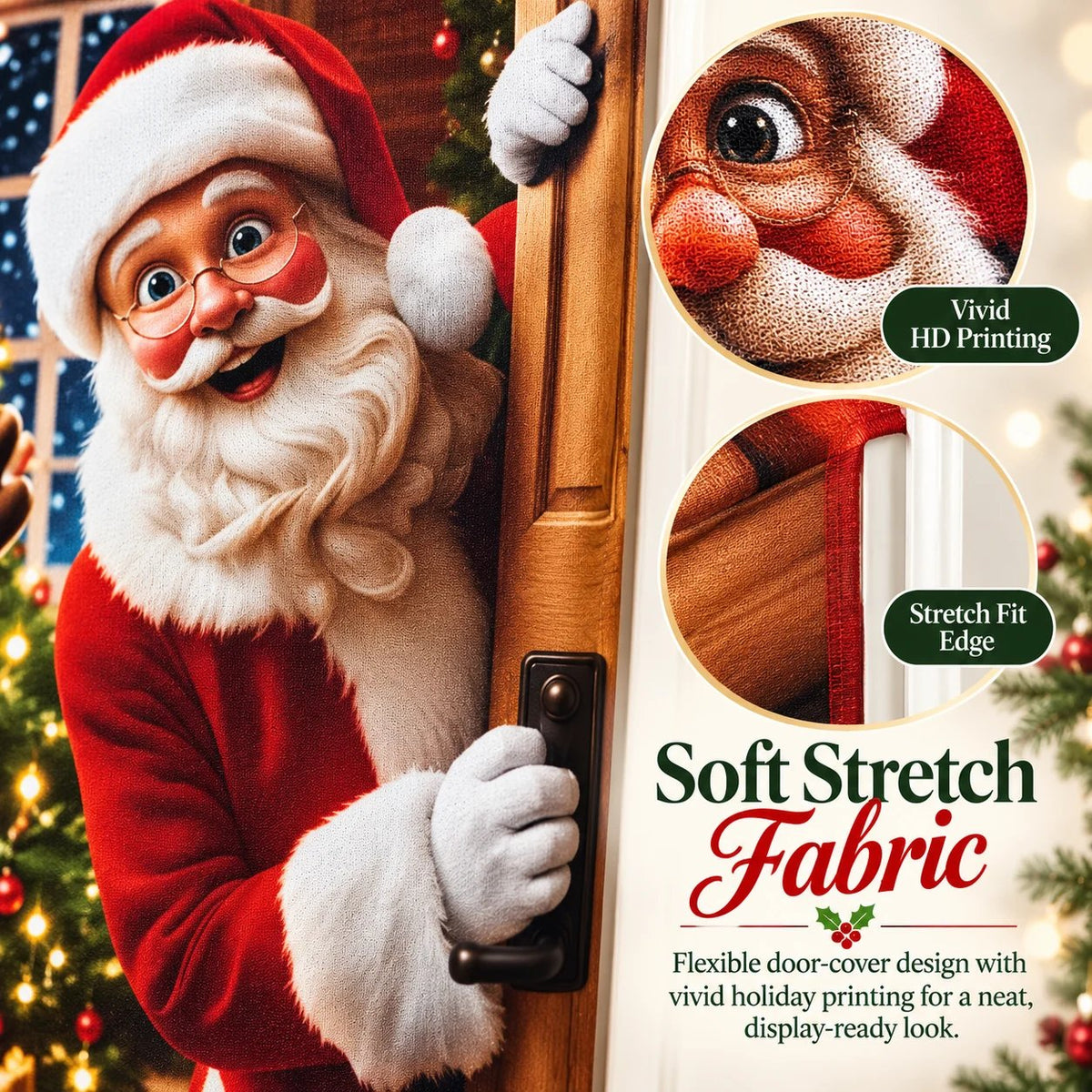 🎅 Christmas Door Cover Collection – Festive Full-Door Holiday Decor