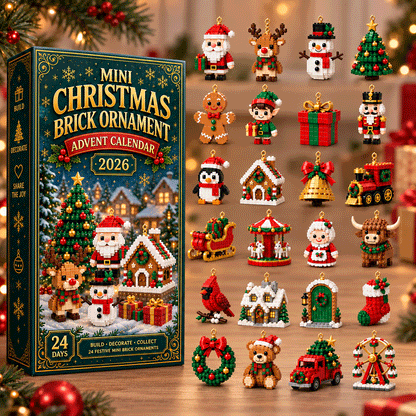 🎄 Christmas Special – 24-Day Mini Brick Ornament Advent Calendar