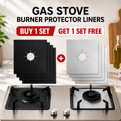 Reusable Gas Stove Burner Covers – Non-Stick Cooktop Protectors for Easy Cleaning