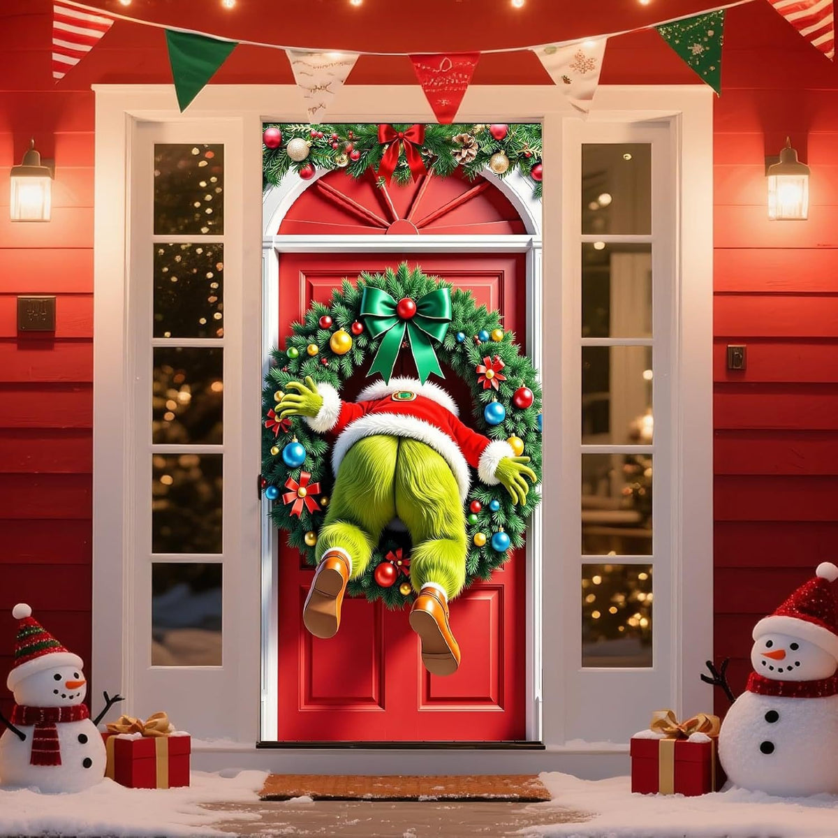 🎅 Christmas Door Cover Collection – Festive Full-Door Holiday Decor