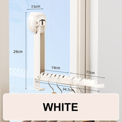 ✨🧺 Foldaway No-Drill Hanging Rack 🏠 Extra Space in Seconds