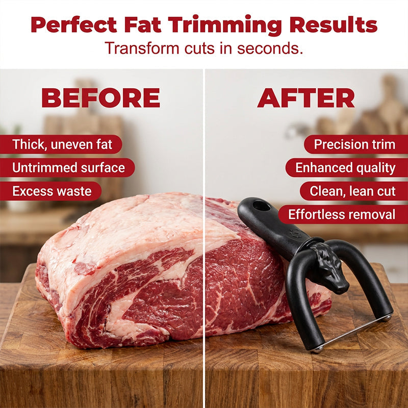 🥩 50% OFF – Handheld Meat Fat Trimmer | Trim Fat Faster, Keep More Good Meat