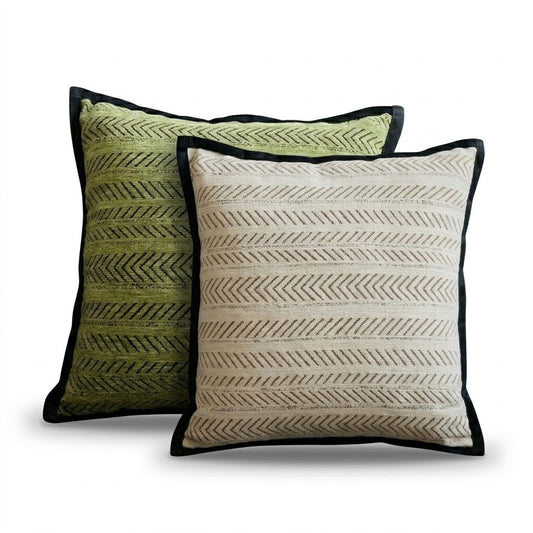 Herringbone Chenille Throw Pillow
