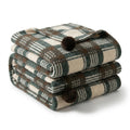 Nordic Plaid Fleece Throw Blanket