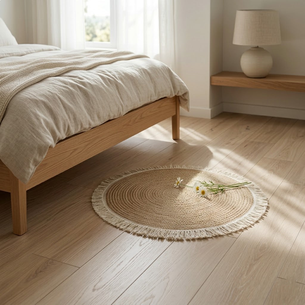 Nordic Round Cotton Rope Woven Rug
