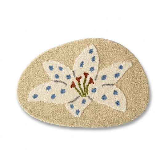 Tufted Lily Faux Cashmere Bath Mat