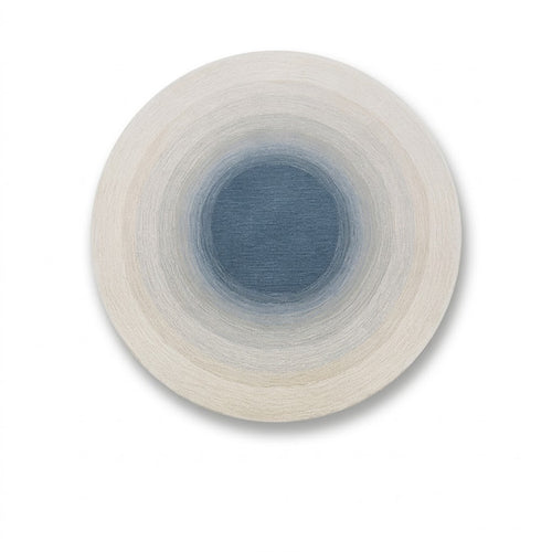 Serene Gradient Faux Cashmere Round Rug