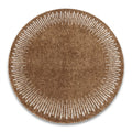 Leaf Spruce Abstract Round Rug