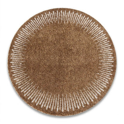 Leaf Spruce Abstract Round Rug